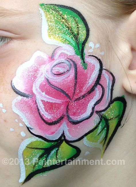 Paintertainment: Carver County Fair 2013 Recap Rose Face Painting, Fairy Faces, Face Paint Party, Face Painting Flowers, Diy Face Paint, Festival Face Paint, Body Paintings, Rose Face, Festival Face