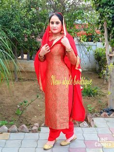 Fashion: #fashion, #style, #outfitinspiration, #beauty Punjabi Suit For Ladies, Designer Suits For Wedding, Punjabi Dress Design, Cotton Suit Designs, Rajasthani Bride, Fashion Week Dresses, Patiala Suit Designs, Easy Dress Sewing Patterns, Trendy Suits