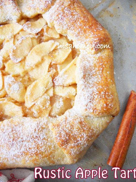 How To Make Tart, Rustic Apple Tart, French Apple Tart, Apple Tart Recipe, Apple Glaze, Sweet Pies, Apple Tart, Glaze Recipe, Köstliche Desserts