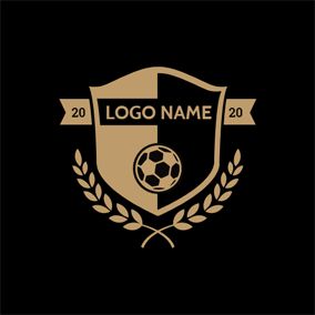 Black Badge and Yellow Football logo design Football Logos Design, Perisai Logo, Logo Club Futsal, Team Logos Design, Football Logo Design Soccer, Logo Perisai, Football Logo Design Soccer Sports, Futsal Logo, Football Club Logo Design