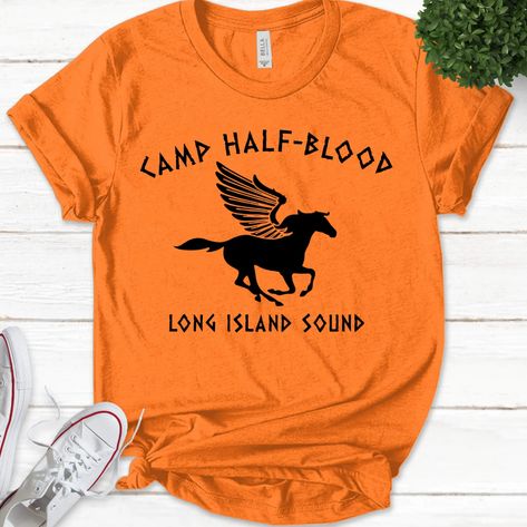 Camp Half Blood Shirt Percy Jackson Shirt Bella Canvas | Etsy Percy Jackson Party, Camp Half Blood Shirt, Percy Jackson Outfits, Blood Shirt, Camp Jupiter, Half Blood, Camp Half Blood, Camping Shirt, Jersey Tee