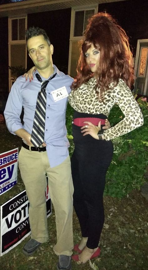 Peg and Al Bundy Peg And Al Bundy Costume, Peg Bundy Costume, Al Bundy, Epic Costumes, Couple Halloween, Couple Halloween Costumes, Couples Costumes, Halloween Fun, Fall Halloween