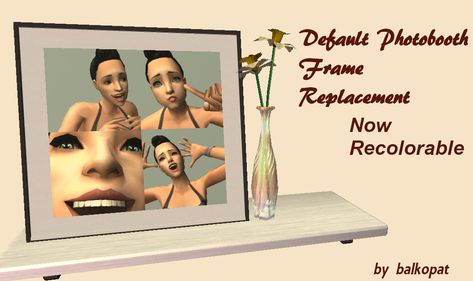 Sims4 Default Replacement, Ts4 Default Replacement, Sims 4 Photo Frame, Sims 4 Photo Frame Cc, Sims 4 Functional Photo Frame, Photobooth Frame, First Things First, Photo Booth Frame, 4 Photos