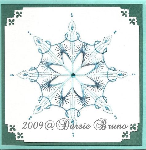 Paper Embroidery Patterns, Embroidery Cards Pattern, Stitched Cards, Embroidery Cards, Sewing Cards, Stitching Cards, Crystal Snowflakes, Paper Embroidery, Learn Embroidery