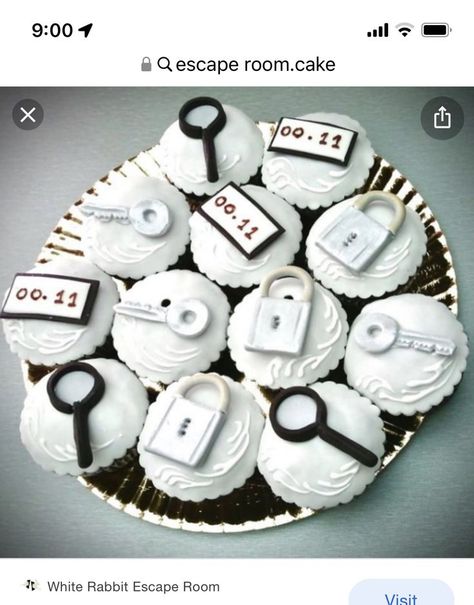 Cake Party Ideas, Cake Party, Cupcake Ideas, Themed Cupcakes, 11th Birthday, 13th Birthday, Escape Room, Party Cakes, Baby Announcement