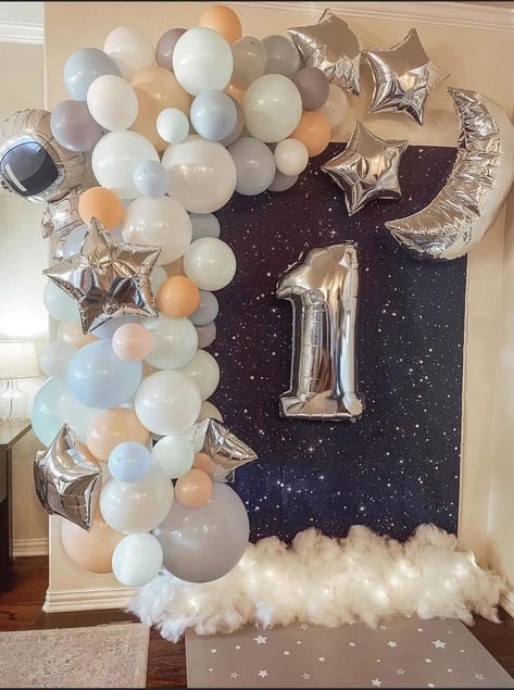 Moon And Stars First Birthday Party, 1st Birthday Moon And Stars Theme, Moon And Star 1st Birthday Theme, Sun Moon Stars Birthday Theme, Celestial First Birthday Party, Stars First Birthday Theme, Star Theme First Birthday, Moon And Stars Birthday Party, Moon First Birthday