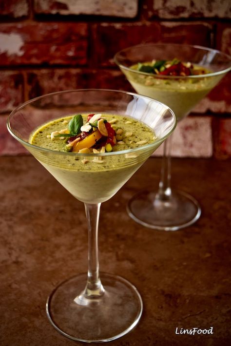 Fine Dining Starters, Panna Cotta Recipe, Creamy Pesto, Homemade Pesto, Toasted Pine Nuts, Toasted Almonds, Christmas Cooking, Small Bites, Food Presentation