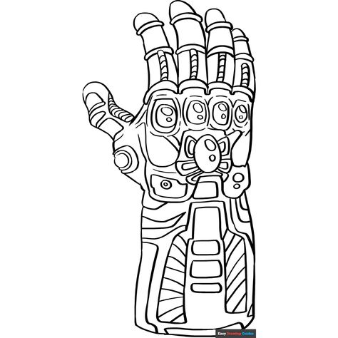 Free Infinity Gauntlet from the Avengers Coloring Page for Kids Avengers Coloring Pages, Easy Drawing Guides, Avengers Coloring, Avengers Pictures, Infinity Gauntlet, Drawing Guides, Popular Cartoons, Kids Print, Printable Coloring Sheets