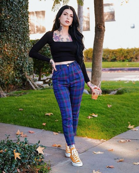 Jess (@pitypileup) • Instagram photos and videos Pinup Outfits Ideas Casual, Casual Pinup Outfit, Adult Alternative Fashion, Colorful Grunge Outfits, Moda Pinup, Pin Up Outfits, The Kardashians, Quirky Fashion, Rockabilly Fashion