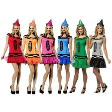 Funny Group Halloween Costumes, Group Costume Ideas, Crayon Party, Great Costume Ideas, Halloween Costumes For Work, Bff Halloween Costumes, Funny Dresses, Clever Halloween Costumes, Black Halloween Dress