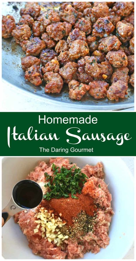 Homemade Italian Sausage Dinner Ideas Italian, Homemade Italian Sausage, Sausage Making Recipes, Homemade Breakfast Sausage, Homemade Sausage Recipes, Sausage Seasoning, Italian Sausage Recipes, Homemade Sausage, Fettuccine Alfredo