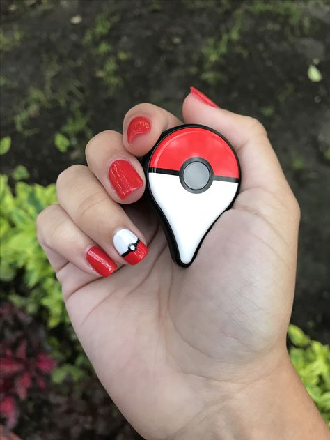 Simple Pokemon Nails, Pokemon Manicure, Pokemon Nails Easy, Pokemon Nails Designs, Cosplay Claws, Pokemon Nail Art, Pokemon Nails, Pokémon Party, Nail Designs Valentines