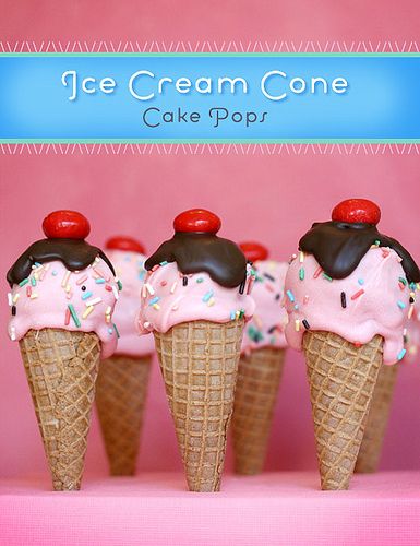 ice cream cone cake pops | Bakerella Cone Cake Pops, Ice Cream Cone Cake Pops, Ice Cream Cake Pops, Cone Cake, Ice Cream Cone Cake, Cookies Cupcake, Cake Ball, Torte Cupcake, Waffle Cone