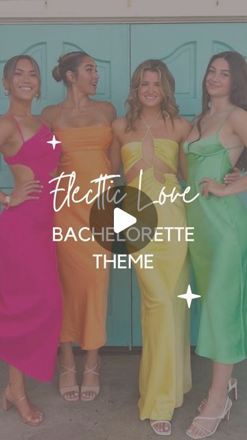 Bridal & Wedding Inspo🤍 on Instagram: "✨SAVE this for your future wedding planning & inspiration!  💍2024 Bachelorette Party Themes part twenty four - Electric Love⚡️  👉🏼FOLLOW & check out @bridetobe.boulevard for more!  Custom Bach Cups available @sassyandcodesigns ⚡️  🤍All images saved on our Pinterest Board (🔗 in b!o)! • • • • • #weddinginspo #weddinginspiration #weddingtips #weddingtrends #bridetobe #2024bride #2024wedding #bacheloretteparty #bachelorettepartyideas #bacheloretteweekend #bachelorettepartytheme #bachparty #brideinspiration #weddingplanning  [ wedding trends, wedding planning, bride to be, 2024 bride, wedding themes, bachelorette party themes, bach party decor, bachelorette weekend ideas, 2024 wedding ]" Bach Party Themes Miami, Electric Love Bachelorette Outfit, Electric Love Bachelorette Theme, Electric Love Bachelorette Party, 2024 Bachelorette Trends, Bach Cups, Colorful Bachelorette Party Outfits, Electric Love Bachelorette, Scottsdale Bachelorette Party Theme