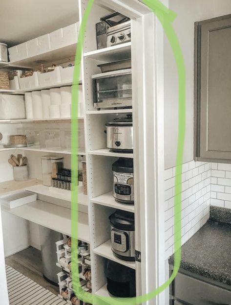 Pantry Remodel, Kabinet Dapur, Kitchen Pantry Design, Hiasan Bilik, Hus Inspiration, Pantry Design, Kitchen Inspiration Design, Pantry Storage, Minimalist Bathroom