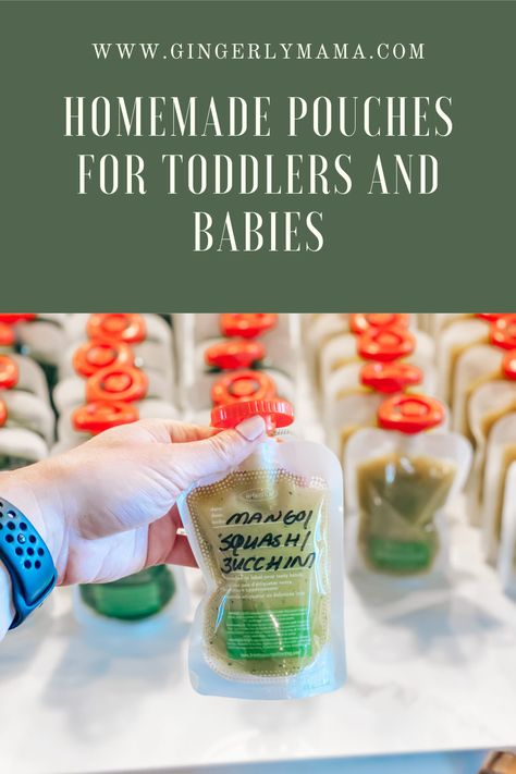 Toddler Puree Recipes, Kids Pouch Recipes, Yogurt Pouch Recipes, Diy Pouches For Toddlers, Fruit Pouch Recipes, Fruit And Veggie Pouch Recipes, Homemade Toddler Pouches, Diy Fruit And Veggie Pouches, Baby Pouch Recipes