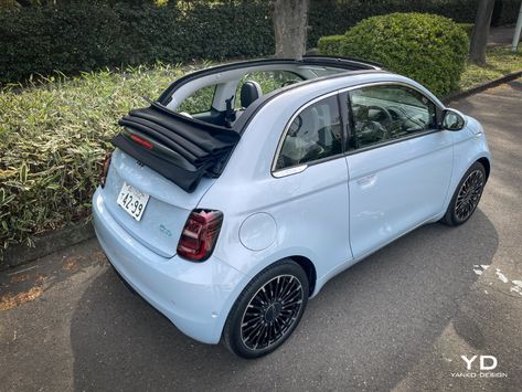 FIAT 500e Open electric review - Yanko Design Fiat 500 Interior, Fiat 500e, Renault Zoe, 17 Inch Wheels, Retractable Roof, Audi E-tron, City Car, Electric Vehicles, Saving Ideas