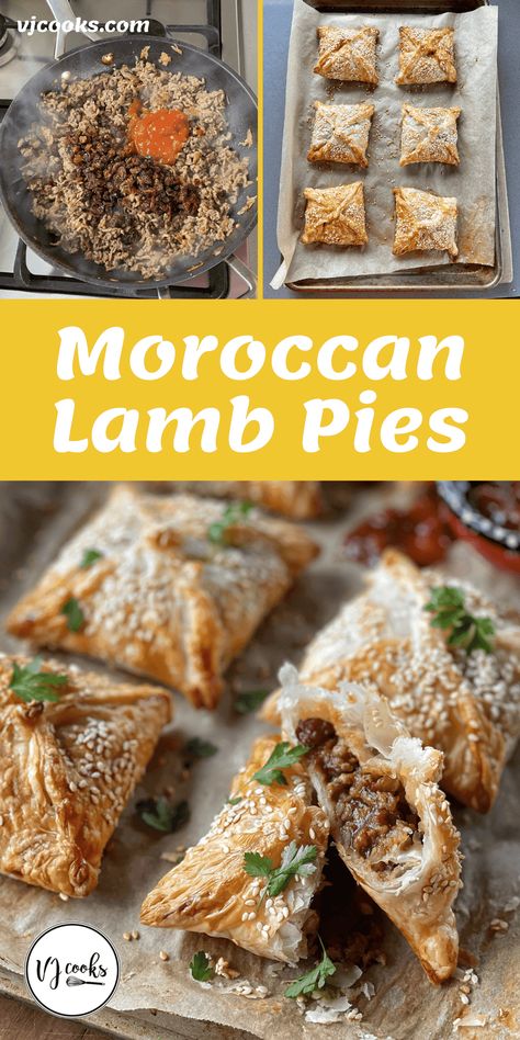 Lamb Recipes Oven, Hand Held Pies, Chicken Pot Pie Dinner, Bacon Cheesecake, Pot Pie Dinner, Mediterranean Lamb, Chicken Roti, Lamb Pie, Fresh Green Salad