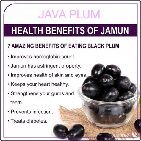 Jamun (Java Plum) Health benefits Learn about health benefits of eating Java Plum @healthbuildup link in bio. Plum Fruit Benefits, Plum Benefits, Plum Fruit, Fruit Benefits, Black Plum, Home Health Remedies, Improve Health, Home Health, Health Supplements