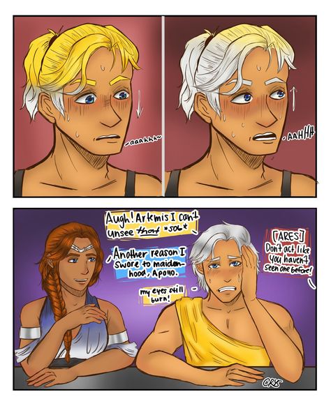 The great story about Apollo's white hair and naked Ares/pt3 Apollo And Cassandra Radiant Sin, Apollo X Ares, Apollo X Percy, Percy Jackson Ares, Ares Percy Jackson, Trials Of Apollo, Greek Mythology Art, Mythology Art, Heroes Of Olympus