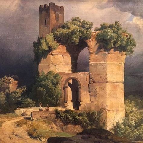 Roman Painting, Roman Aqueduct, Environment Painting, Forest Background, Art Gallery Wallpaper, Classic Paintings, Landscape Illustration, Mural Wall Art, Italian Artist