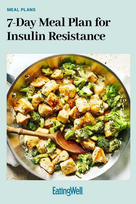 Enjoy a week's meal plan of tasty low carb meals for insulin resistance to meal prep for the week. #mealplan#mealprep#healthymealplans#mealplanning#mealplanideas#healthyrecipes Insulin Resistance Lunch Ideas, Meals For Insulin Resistance, Insulin Resistant Diet, Cottage Cheese Dinner, Insulin Resistant, Low Carb Meals, 7 Day Meal Plan, Carb Meals, Inflammatory Foods