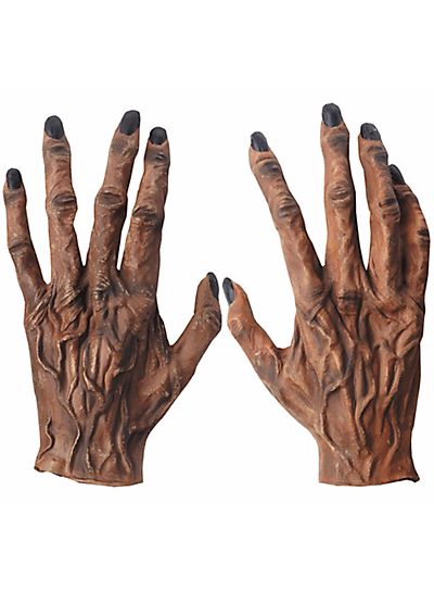 Latex Gloves Werewolf Hands, Black Fingernails, Werewolf Costume, Monster Hands, Witch Hands, Costume Gloves, Plaster Sculpture, Halloween Costume Shop, Personalized Party Favors