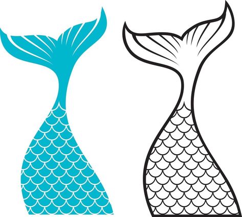 desenho de cauda de sereia Mermaid Tail Pattern, Waves Icon, Needle Books, Real Mermaids, Mermaid Theme Birthday, Mermaid Theme, Big Art, Seamless Pattern Vector, Icon Set Vector