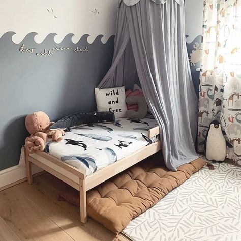 Under The Sea Bedroom Ideas Boys, Ocean Themed Boys Room, Ocean Boys Room, Ocean Theme Kids Room, Toddler Ocean Room, Ocean Themed Kids Room, Ocean Toddler Room, Kids Ocean Bedroom, Ocean Bedroom Kids