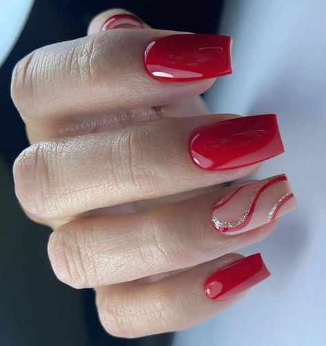 Hoco Nails, Wow Nails, Formal Nails, Red Acrylic Nails, Blush Nails, Almond Acrylic Nails, Red Nail, Summer Acrylic Nails, Square Acrylic Nails