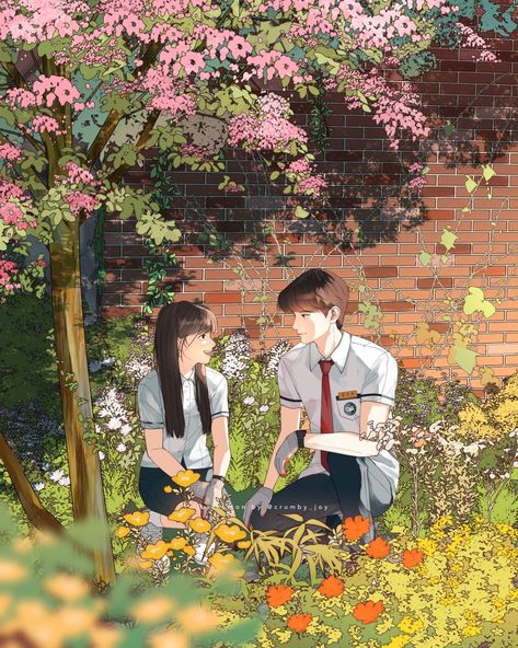 Lovely Runner Fanart, Kdrama Fan Art Wallpaper, Dream Photoshoot, Kdrama Poster, Korean Couple Photoshoot, Cute Cat Illustration, Lovely Runner, Flower Drawing Design, Korean Drama Songs