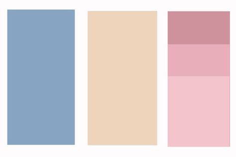 Beige, Pink & Blue Blue Beige Wedding Colour Schemes, Blue Beige Pink Color Palette, Steyn City, Shape Language, Nude Color Palette, Blanket Colors, Blue And Blush Wedding, Pink Paint Colors, Nude Colour