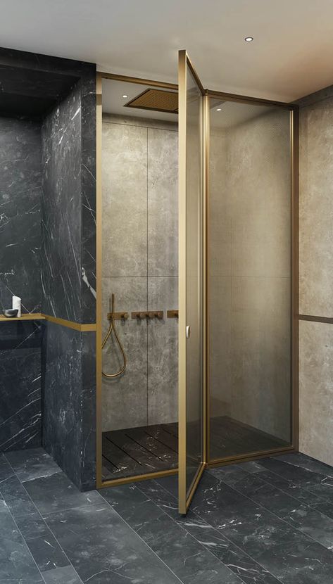 Shower Enclosures and Bathtub Doors | Vismaravetro| Washroom Tiles, Bathroom Tub Shower, Bathtub Doors, Bathroom Partitions, Shower Cabin, Tempered Glass Door, Glass And Aluminium, Luxury Shower, Lobby Design