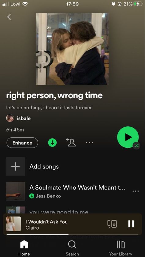 Right Person Wrong Time, Playlist Names Ideas, Playlist Names, Radio Playlist, Not Musik, Therapy Playlist, Upbeat Songs, Playlist Ideas, Love Songs Playlist