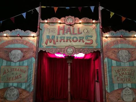 Hall Of Mirrors Carnival, Hall Of Mirrors Circus, Hall Of Mirrors Aesthetic, Circus Mirrors, Creepy Circus Aesthetic, Circus Aesthetic, Pierrot Clown, Dark Circus, Jerome Valeska