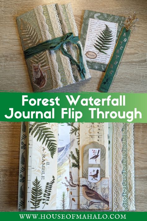 Forest Waterfall, Forest Theme, Green Paper, Beautiful Waterfalls, Cool Diy Projects, Craft Blog, Green Pattern, Diy Holiday, Diy Garden Decor