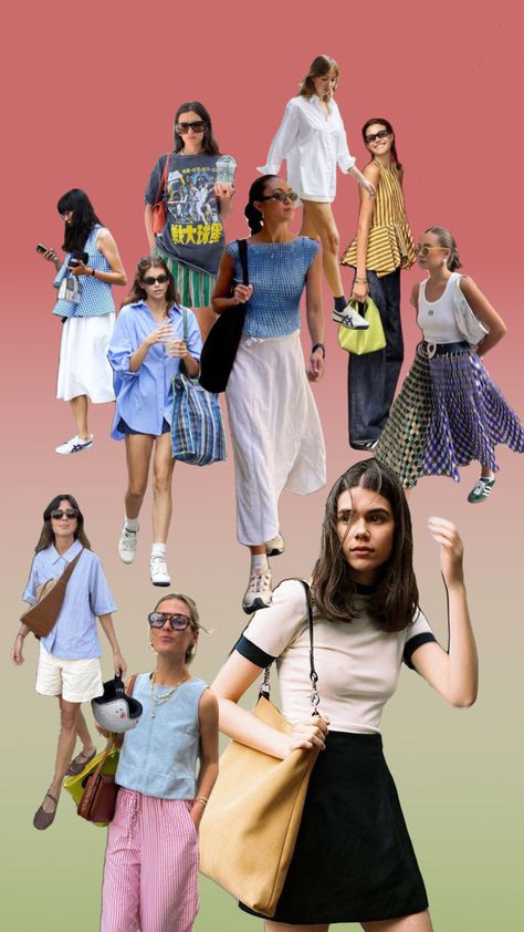 Spring/Summer 2023 style inspo Copenhagen Summer Outfits, Copenhagen Street Style Summer, Minimal Spring Outfit, Summer 2023 Style, Copenhagen Street Style, Copenhagen Style, Spring Summer 2023, Street Style Summer, Mood Board Fashion