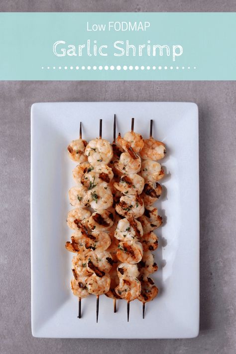 Whether you're looking for a holiday appetizer or some epic finger food for the next big game, these low FODMAP garlic shrimp are sure to please! Low FODMAP Appetizers Parties | Low FODMAP Appetizers Families | FODMAP Recipes | FODMAP Diet | FODMAP Diet Recipes #shrimp #thanksgiving #glutenfree #fodmap www.fodmapformula.com Fodmap Appetizers, Low Fodmap Appetizers, Fodmap Dinner, Fodmap Lunch, Fodmap Friendly Recipes, Low Fodmap Diet Recipes, Fodmap Diet Recipes, Diet Dinner, Ibs Recipes