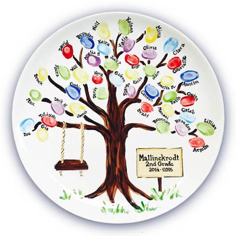 Pottery Owls, School Auction Projects, Class Auction Projects, Art Auction Projects, Make A Family Tree, Thumbprint Art, Class Auction, Class Art Projects, Fingerprint Art