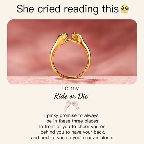 Ring Captions, I Pinky Promise, Islamic Birthday Wishes, Pinky Promise Ring, My Ride Or Die, Cute Promise Rings, Sister Rings, Couple Ring Design, Friends Forever Quotes