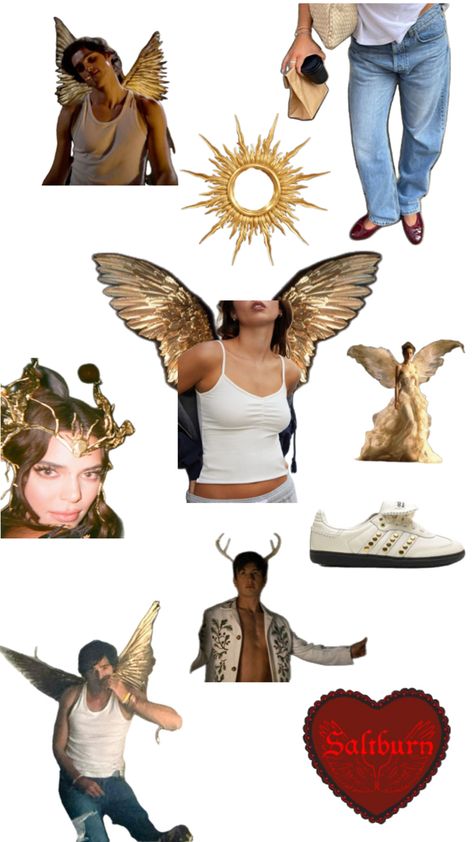 Saltburn Felix inspiration for Halloween costume Gold wings Chic Halloween Costume, Wings Halloween Costume, Mummy Halloween Costume, Cute Couples Costumes, Trio Halloween Costume, Mummy Halloween, Classy Halloween Costumes, Matching Halloween Costumes, Classic Halloween Costumes