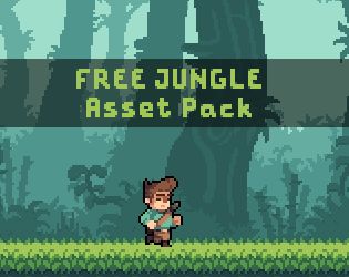 Awesome pixel-art Jungle Asset Pack Jungle Pixel Art, 2d Background, Retro Wave, Pixel Animation, Cool Pixel Art, Pixel Games, Gaming Decor, Retro Waves, Game Ui