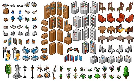 Pixel Art Furniture, Isometric Objects, Isometric Pixel Art, Isometric Pixel, Modele Pixel Art, Piskel Art, Concept Art Tutorial, Pixel Animation, Pixel Art Tutorial