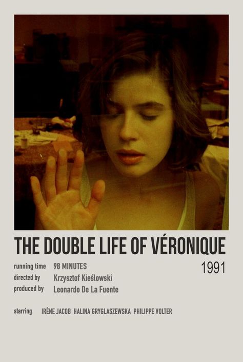 The Double Life Of Veronique Poster, The Double Life Of Veronique, Double Life Of Veronique, Minimalistic Polaroid Poster, Fantasy Music, New Movies To Watch, French Movies, Great Movies To Watch, Polaroid Poster