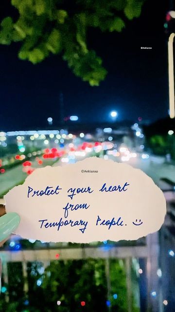 Ankita Anand on Instagram: "❤️‍🩹🫶 ✨Protect your heart from temporary people.💔🤞 . . Follow @ankianxo for more.💛 🚫Do NOT share/repost without giving proper credit.🚫 . . #handwritten #handwriting #cyberhub #quotesaboutlife #quotestoliveby #temporarypeople #lifequotes #positivevibes #shotoniphone #thoughtoftheday #thoughts #heartbreakquotes #gurgaon #calligraphersinindia #calligraphy #delhigram #iphonephotography #instaquotes #positivequotes #delhincr #heartbroken #nightlife #happylife #roadt Temporary People, Birthday Quotes Funny For Him, Protect Your Heart, Thought Of The Day, Iphone Photography, Birthday Quotes, Night Photography, Quotes Funny, Happy Life