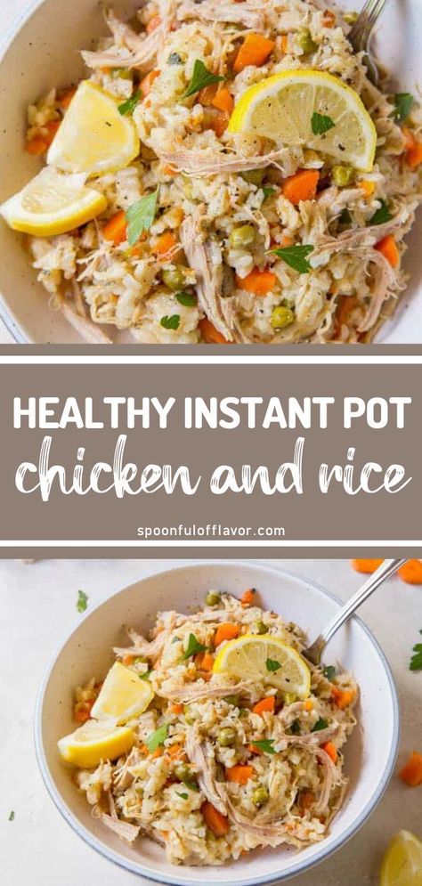 Instant Pot Chicken And Rice, Low Calorie Chicken, Pot Recipes Healthy, Healthy Chicken Recipes Easy, Summer Recipes Dinner, Healthy Instant Pot Recipes, Instant Pot Recipes Chicken, Lemon Flavor, Instant Pot Dinner Recipes