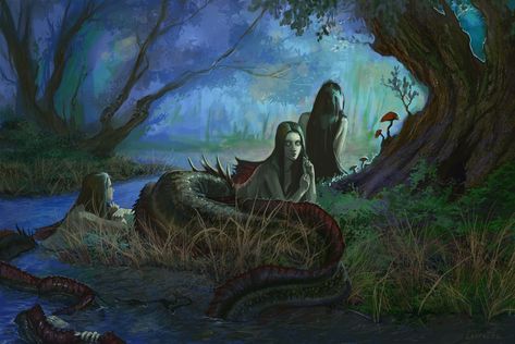 Forest Mermaid, Person Reference, Fantasy Creatures Mythology, Olga Smirnova, Dark Mermaid, Fantasy Mermaids, Mermaid Pictures, Mermaid Dreams, Mermaids And Mermen