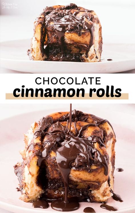 Chocolate Cinnamon Rolls, Sweet Roll Recipe, Chocolate Roll, Cinnamon Rolls Homemade, Hot Cross Buns, Cross Buns, Bun Recipe, Cinnamon Rolls Recipe, Chocolate Glaze