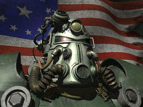 Fallout Brotherhood Of Steel, Fallout Power Armor, Fallout Wallpaper, Fallout 2, Retro Games Poster, Fallout Concept Art, Fallout Game, Power Armour, Fallout Art