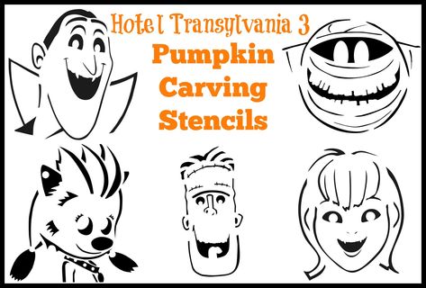 Frozen Pumpkin Carving, Fun Pumpkin Carving, Hotel Transylvania Movie, Carving Templates, Pumpkin Carving Stencils, Young Simba, Frozen Pumpkin, Carving Stencils, Pumpkin Carving Party